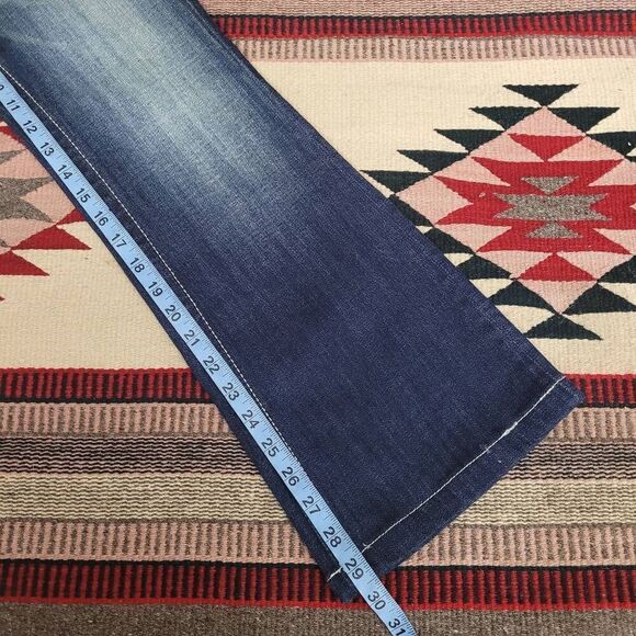 Miss Me Easy Boot Cut Jeans Sz 27 Bling‎ Rhinestone Jeweled Sequin Mid Rise - Picture 11 of 12